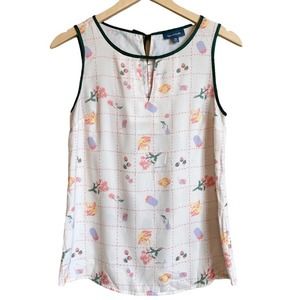 ModCloth Do Right Darling Picnic Sleeveless Top Size XS
